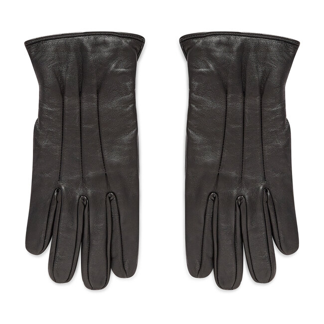 Guanti da uomo Jack&Jones - Jacmontana Leather Gloves Noos 12125090 Black