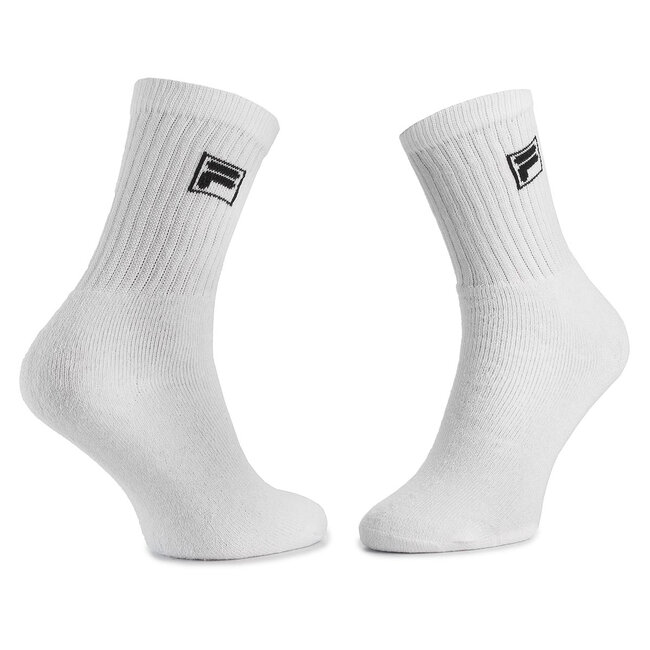 Set di 3 paia di calzini lunghi unisex Fila - F9000 White