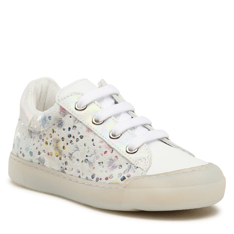 Sneakers Naturino Eindhoven Z 0012015848.30.0N01 S White Schnürschuhe Halbschuhe Mädchen Kinderschuhe