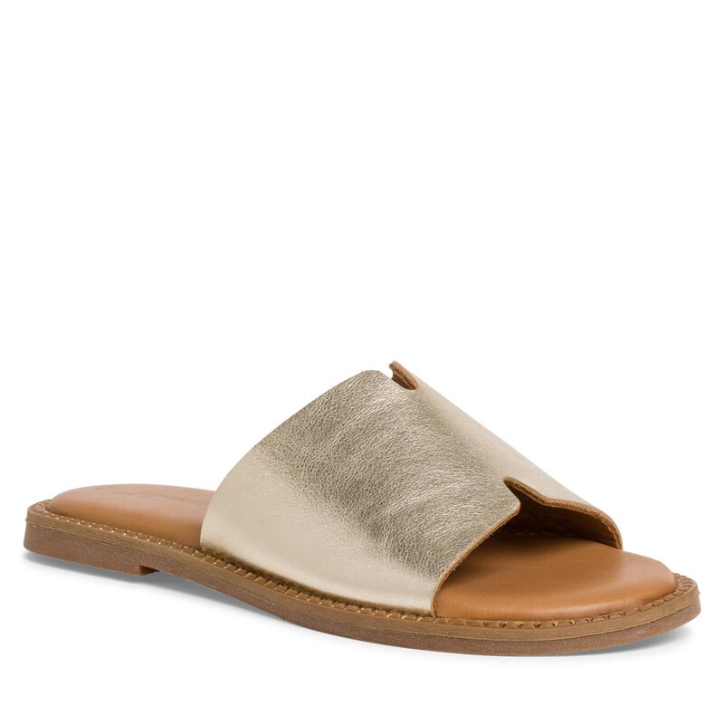 Pantoletten Tamaris 1-27135-20 Light Gold 909 Alltägliche Pantoletten Pantoletten Pantoletten und Sandaletten Damenschuhe