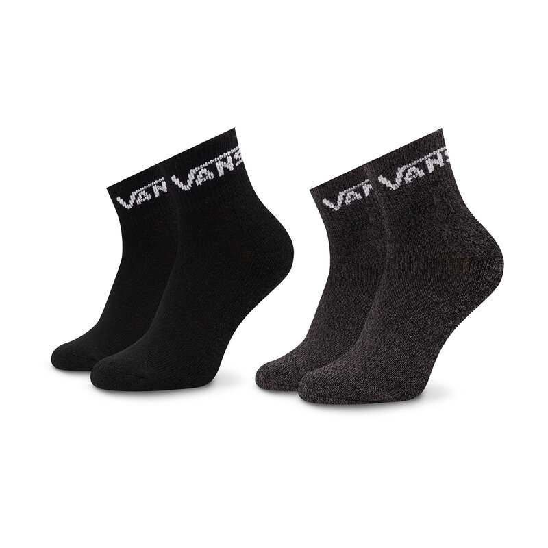 2er-Set hohe Kindersocken Vans Drop V Classic VN0A7PTC Black BLK1 Hohe Kinder Socken Textilien Zubehör
