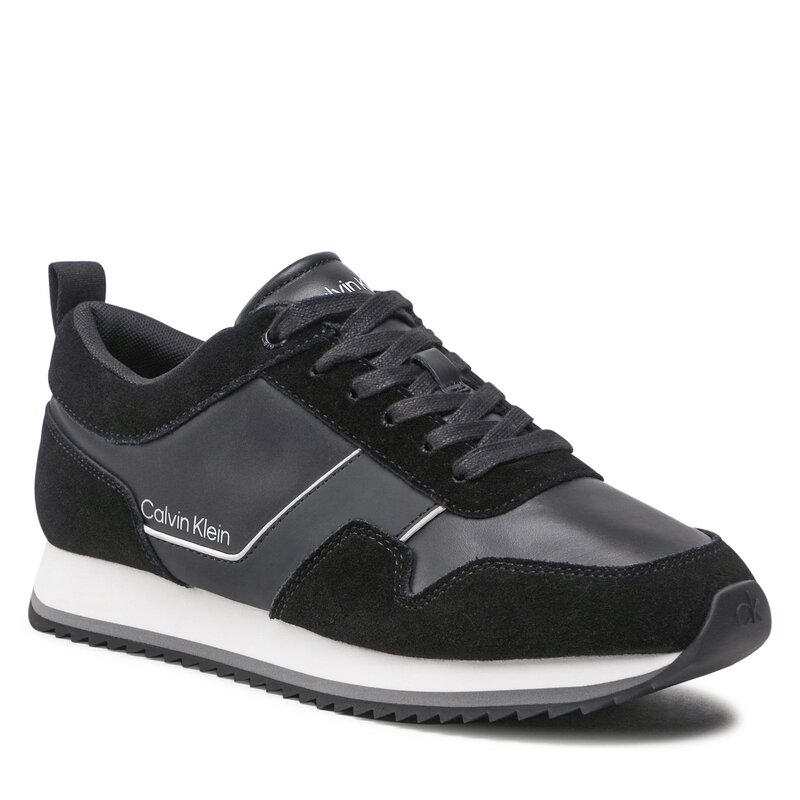 Sneakers Calvin Klein Low Top Lace Up Lth HM0HM00881 Pvh Black BEH Sneakers Halbschuhe Herrenschuhe
