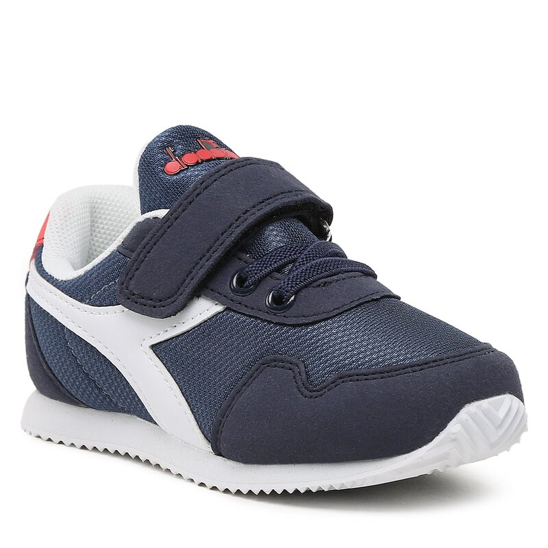 Sneakers Diadora Simple Run Td 101.179247 01 60030 Ensign Blue Klettverschluss Halbschuhe Jungen Kinderschuhe