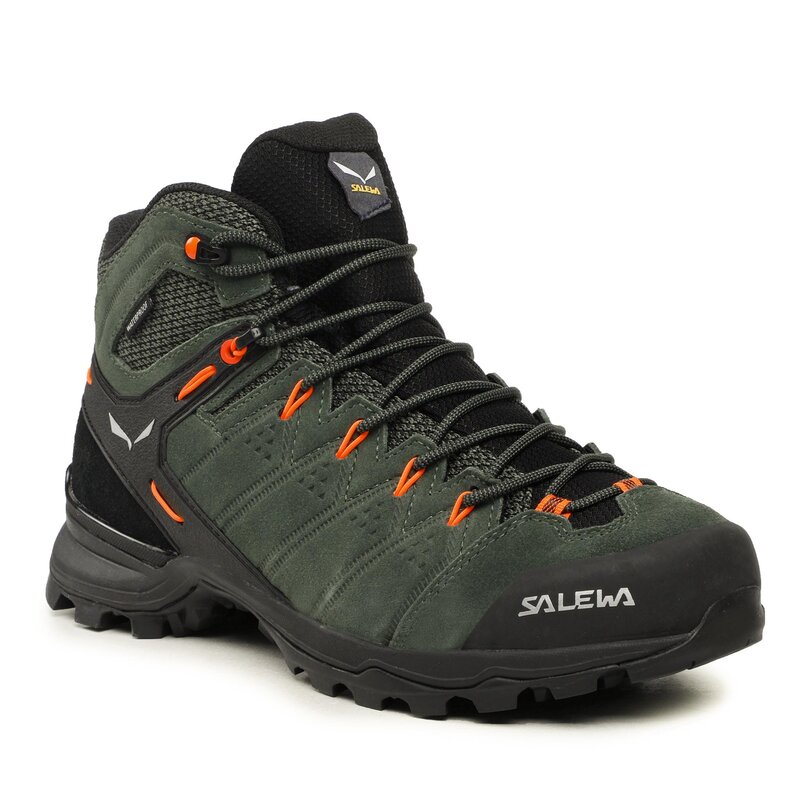 Trekkingschuhe Salewa Ms Alp Mate Mid Ptx 61384-5400 Thyme/Black 5400 Trekkingschuhe Stiefel und andere Herrenschuhe