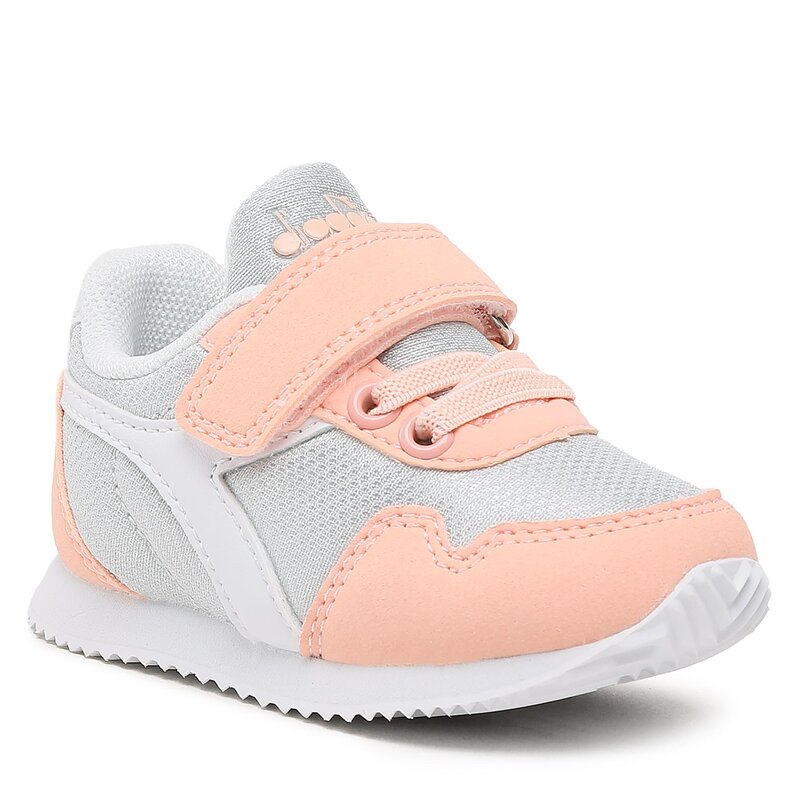 Sneakers Diadora Simple Run Td 101.179247 01 50089 Pink Melody Klettverschluss Halbschuhe Mädchen Kinderschuhe