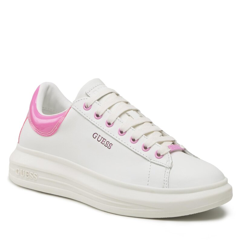 Sneakers Guess Vibo FL5VIB LEA12 WHPIN Sneakers Halbschuhe Damenschuhe