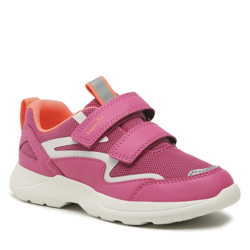 Sneakers Superfit 1-006206-5520 D Pink/Orange Klettverschluss Halbschuhe Mädchen Kinderschuhe