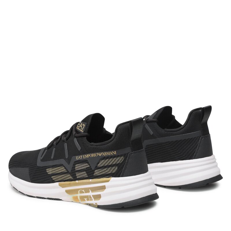 Sneakers EA7 Emporio Armani X8X130 XK309 R659 Black/Gold/White Sneakers Halbschuhe Herrenschuhe ZL10649