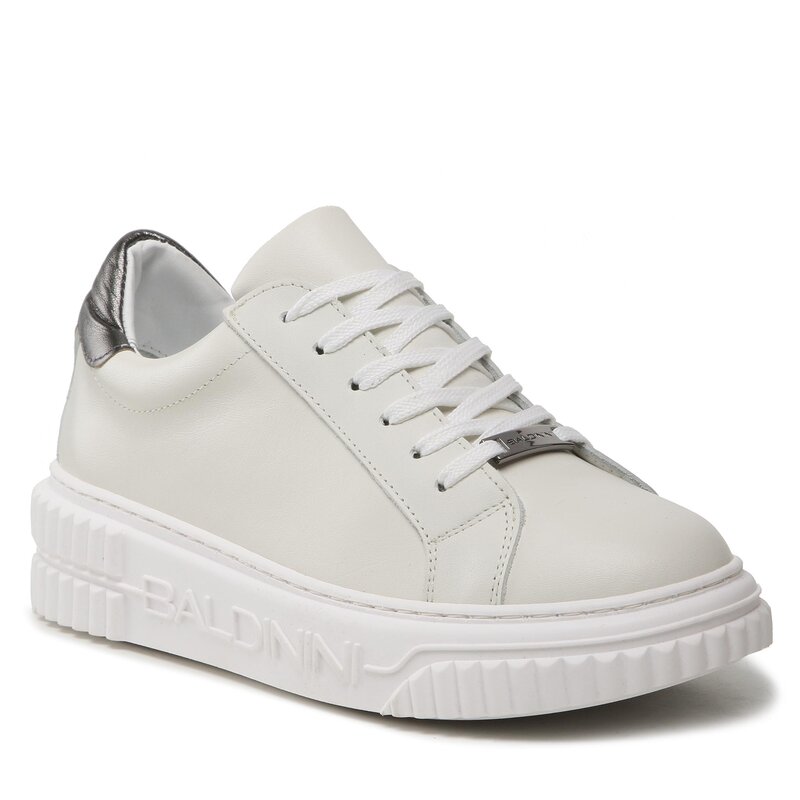 Sneakers Baldinini D3B460MOOWBIAC Biac/Black Steel Sneakers Halbschuhe Damenschuhe