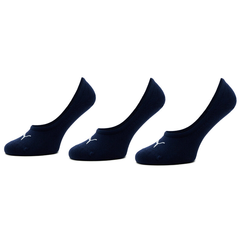 3er-Set Unisex-Sneakersocken Puma Footie 3P Unisex 906930 Navy 04 Knöchelsocken Damen Socken Textilien Zubehör
