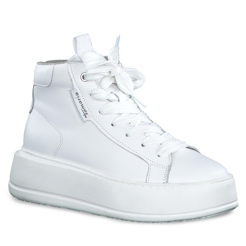Sneakers Tamaris 1-25214-20 White Leather 117 Sneakers Halbschuhe Damenschuhe