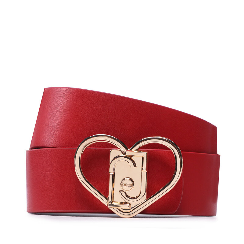 Damengürtel Liu Jo Ecs Belt 3.5 Cm AA3251 E0060 Red Tango 81657 Damengürtel Gürtel Leder-Galanterie Zubehör