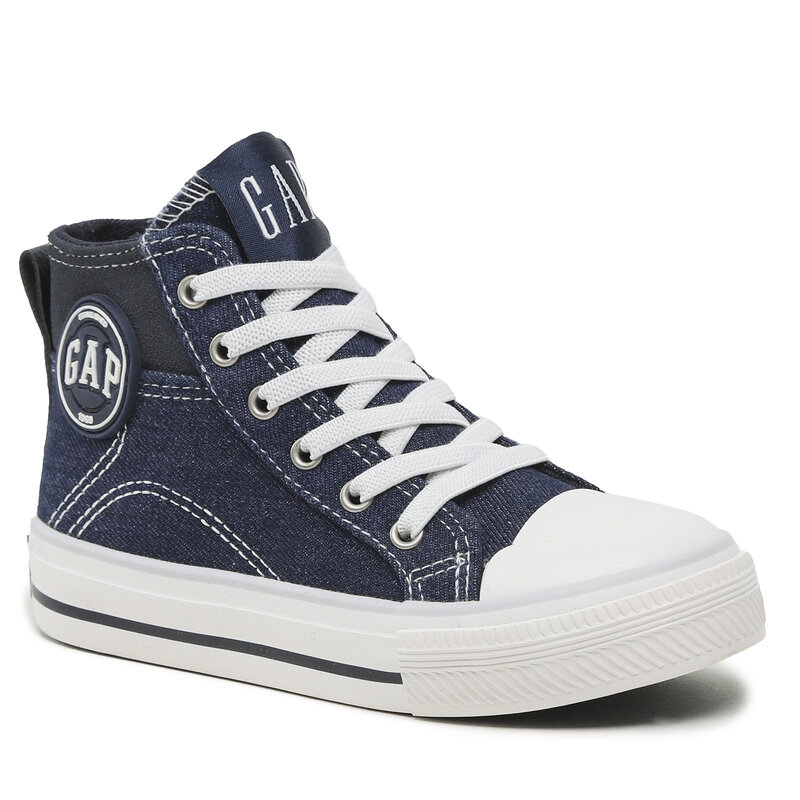 Sneakers aus Stoff Gap Houston Mid Dnm GAL501F6TYELYBGP Blue Schnürschuhe Stiefel und andere Mädchen Kinderschuhe