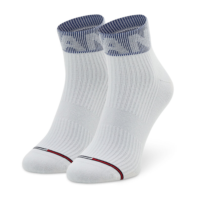 Hohe Unisex-Socken Tommy Jeans 701218419 White 001 Hohe Damen Socken Textilien Zubehör