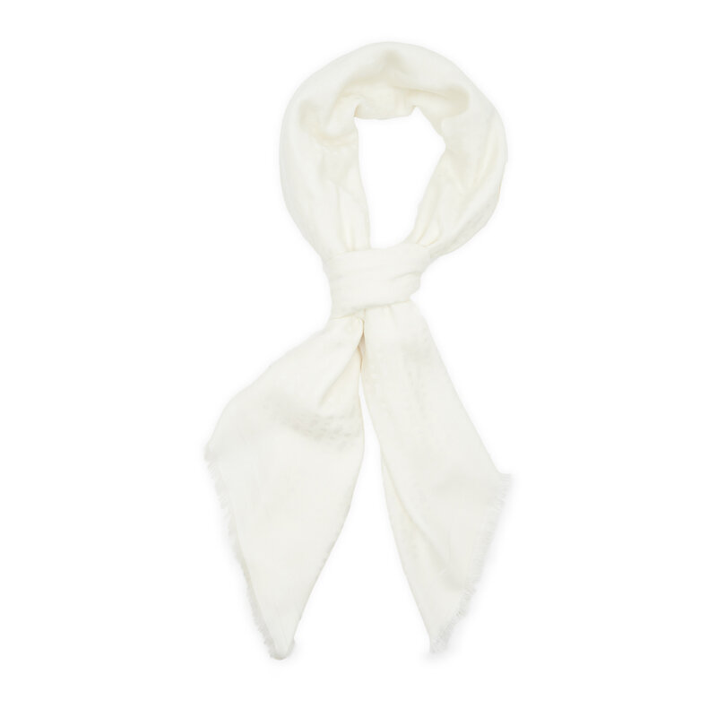 Schal Boss 50491366 Open White 118 Schals Textilien Zubehör