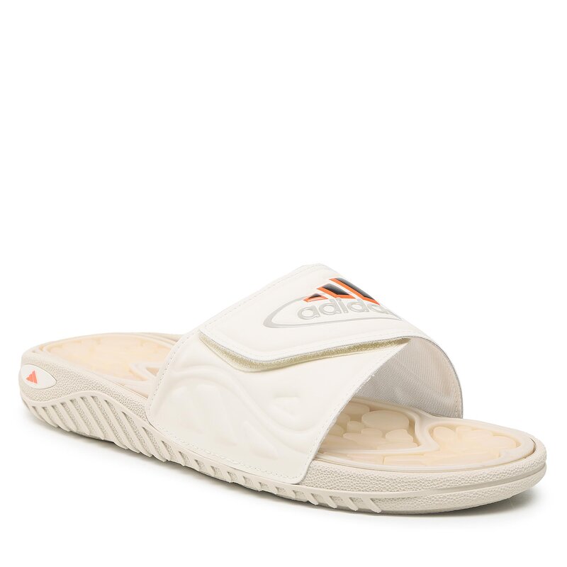 Pantoletten adidas Reptossage GY4554 Owhite/Alumin/Bliora Pantoletten Pantoletten und Sandaletten Herrenschuhe