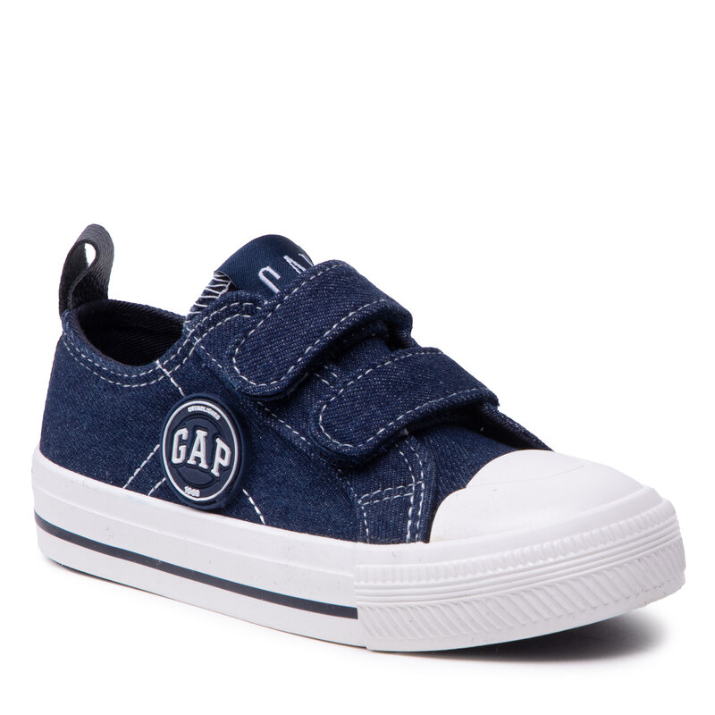 Sneakers aus Stoff Gap Houston Iv Dnm GAL003F5TYELYBGP Blue Klettverschluss Halbschuhe Jungen Kinderschuhe