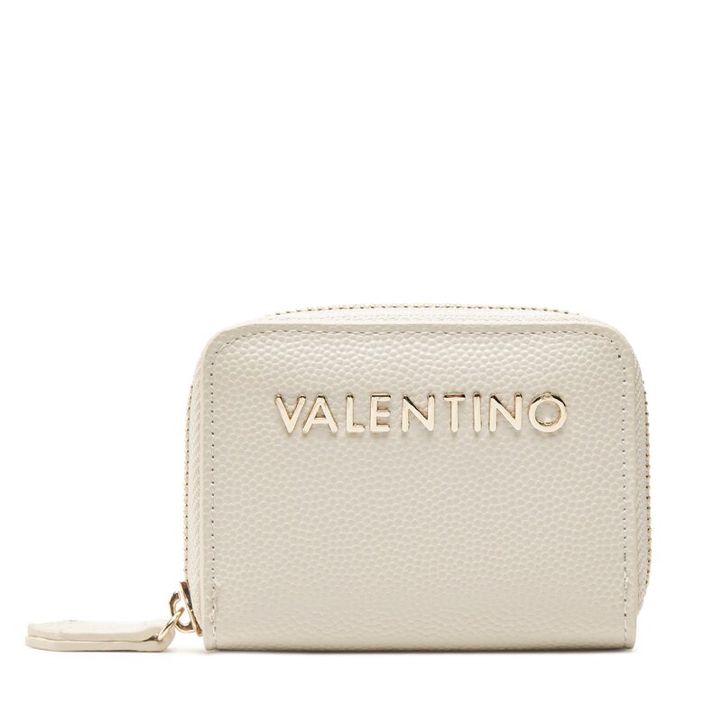 Kleine Damen Geldbörse Valentino Divina VPS1R4139G Ecru Damen Geldbörsen Geldbörse Leder-Galanterie Zubehör