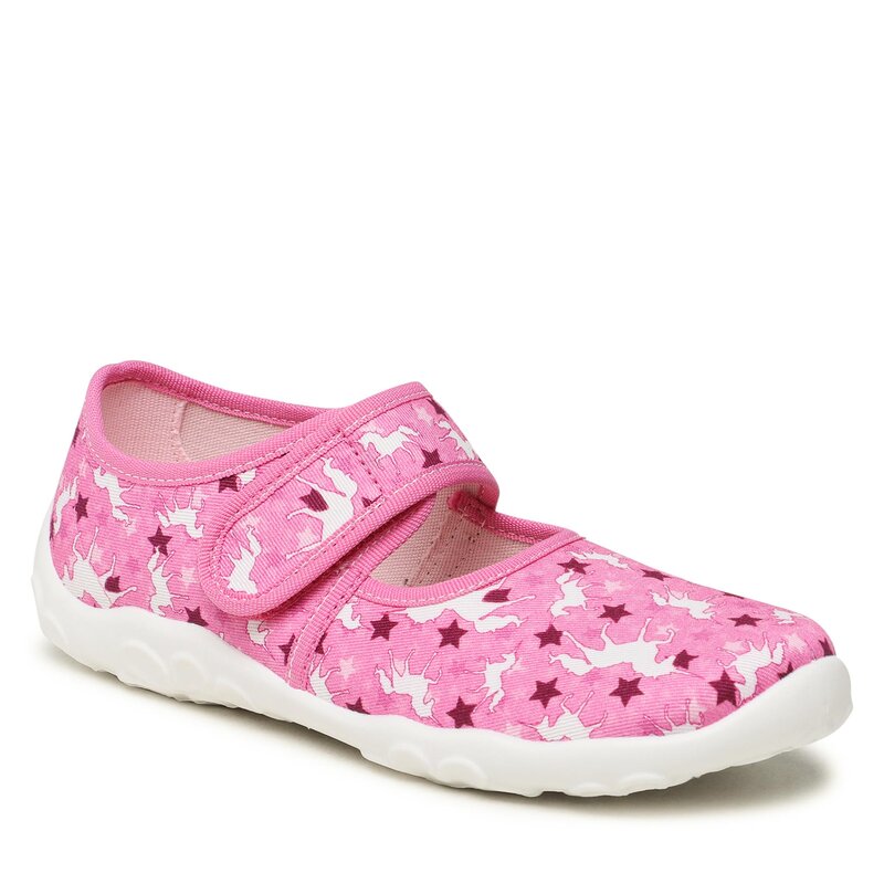 Hausschuhe Superfit 1-800283-5520 S Pink/Pink Hausschuhe Pantoletten und Sandaletten Mädchen Kinderschuhe
