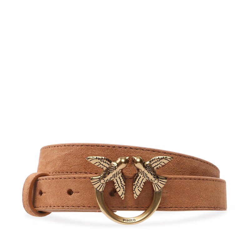 Damengürtel Pinko Love Berry H2 Belt PE 23 PLT01 100143 A0F6 Cuoio L58Q Damengürtel Gürtel Leder-Galanterie Zubehör