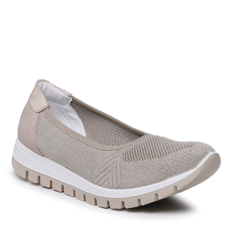 Halbschuhe IGI&CO 3659033 Beige/Platinum Flache Halbschuhe Damenschuhe