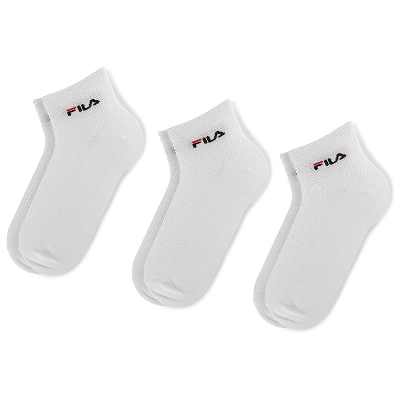 3er-Set niedrige Herrensocken Fila Calza Quarter F1742 White 300 Niedrige Herren Socken Textilien Zubehör