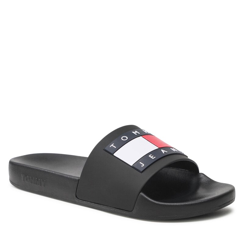 Pantoletten Tommy Jeans Pool Slide Ess EM0EM01191 BDS Pantoletten Pantoletten und Sandaletten Herrenschuhe