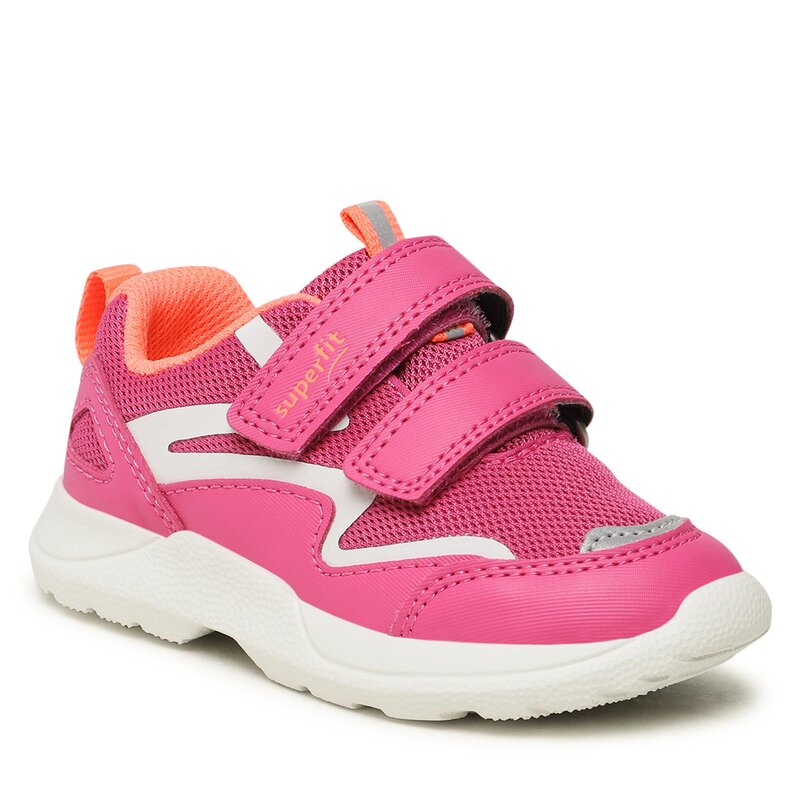 Sneakers Superfit 1-006206-5520 M Pink/Orange Klettverschluss Halbschuhe Mädchen Kinderschuhe