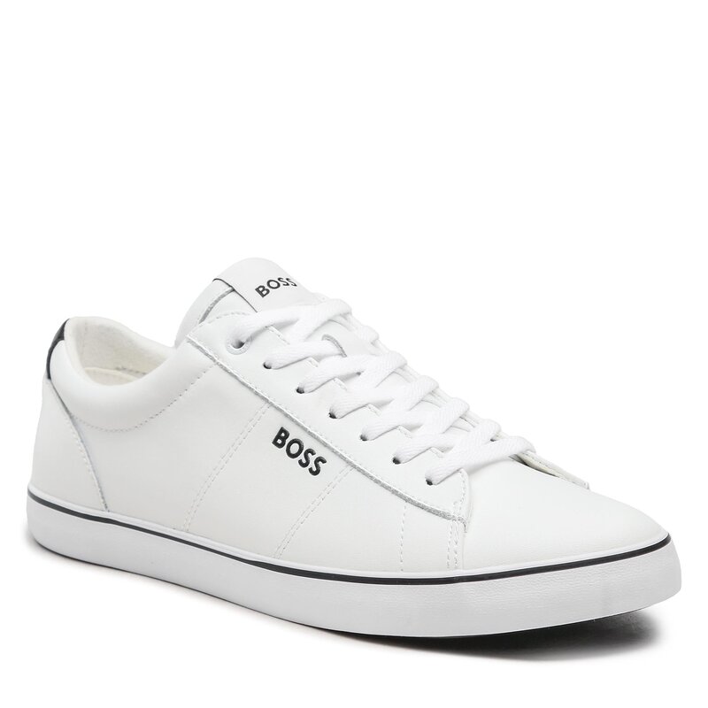 Sneakers aus Stoff Boss 50486653 White 100 Turnschuhe Halbschuhe Herrenschuhe