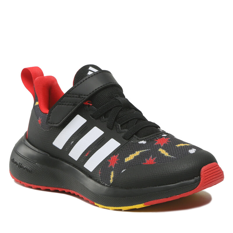 Schuhe adidas FortaRun 2.0 Mickey El K HP8997 Black Schnürschuhe Halbschuhe Mädchen Kinderschuhe