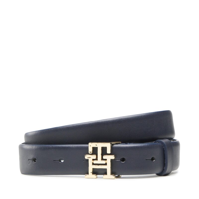 Damengürtel Tommy Hilfiger Th Monogram Logo Highwaist AW0AW14247 DW6 Damengürtel Gürtel Leder-Galanterie Zubehör