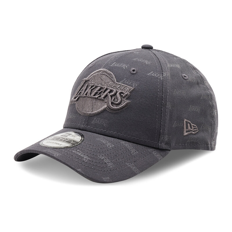 Cap New Era La Lakers Dark Monogram 9Forty 60284880 Grey Caps Damen Mützen Mützen Textilien Zubehör