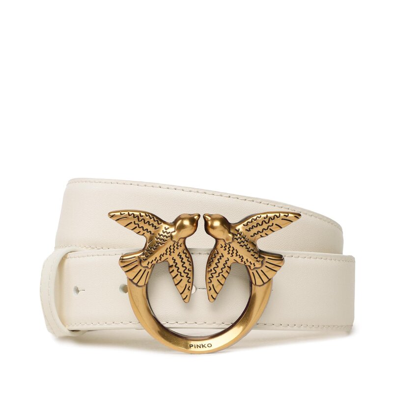 Damengürtel Pinko Love Berry H3 Belt PE 23 PLT01 100125 A0F1 White Z14Q Damengürtel Gürtel Leder-Galanterie Zubehör