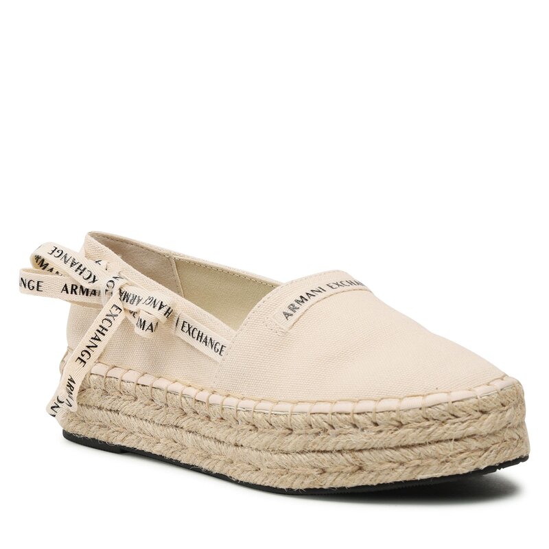 Espadrilles Armani Exchange XDS004 XV681 00127 Natural Espadrilles Halbschuhe Damenschuhe