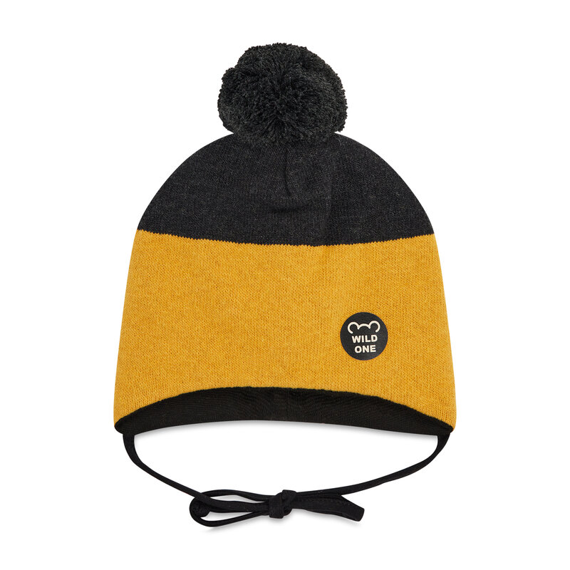 Mütze Broel Clifford ZB13641J5BRO-026 Musztarda/Grafit Wintermützen Kinder Mützen Textilien Zubehör