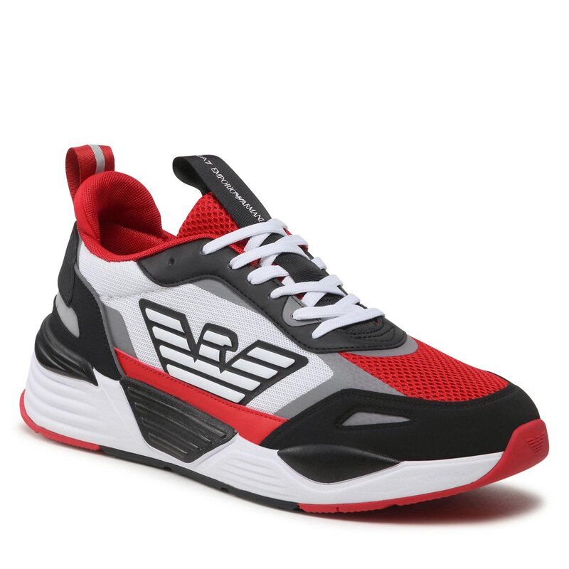 Sneakers EA7 Emporio Armani X8X070 XK165 S315 Black/White/Rac.Red Sneakers Halbschuhe Herrenschuhe