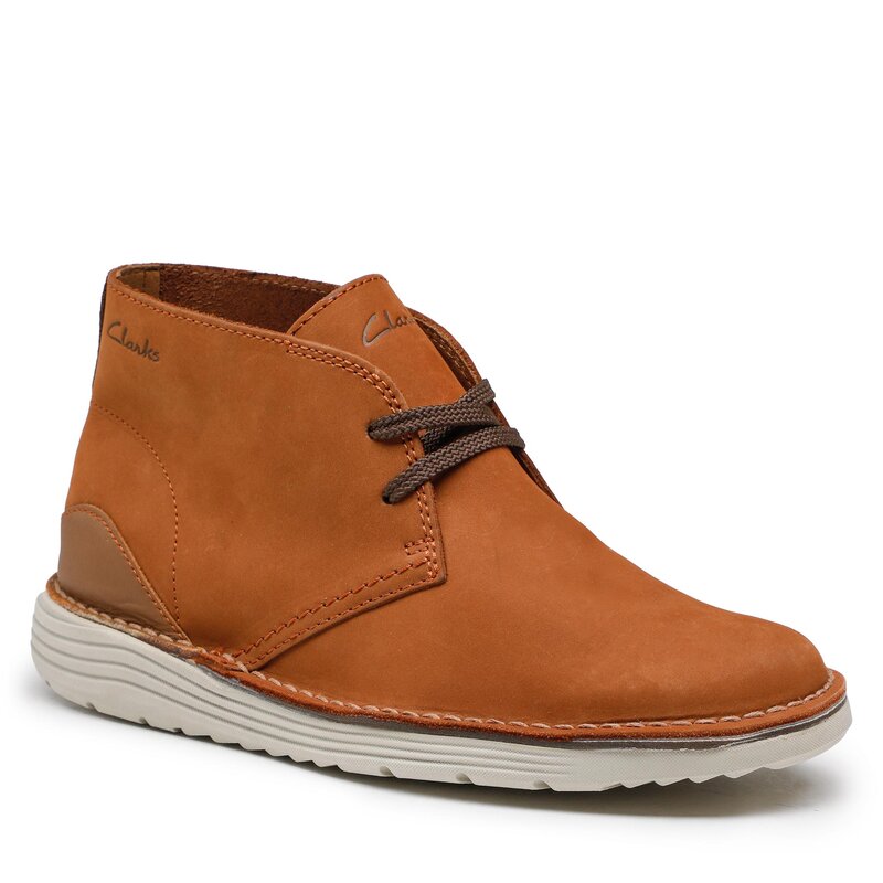 Schnürschuhe Clarks Brahnz Mid 261691137 Tan Nubuck Schnürschuhe Stiefel und andere Herrenschuhe