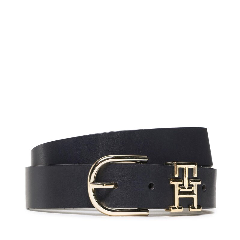 Damengürtel Tommy Hilfiger Th Lux 3.0 AW0AW14251 DW6 Damengürtel Gürtel Leder-Galanterie Zubehör
