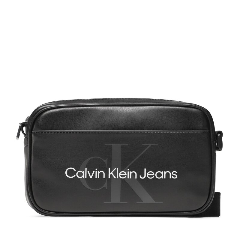Umhängetasche Calvin Klein Jeans Monogram Soft Camera Bag22 K50K510396 BDS Herren Jugendtaschen Leder-Galanterie Zubehör
