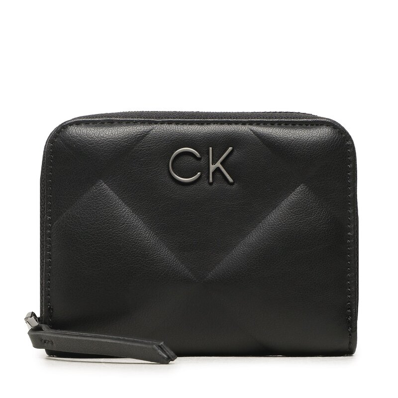 Große Damen Geldbörse Calvin Klein Re-Lock Quilt Za Wallet Md K60K610785 BAX Damen Geldbörsen Geldbörse Leder-Galanterie Zubehör