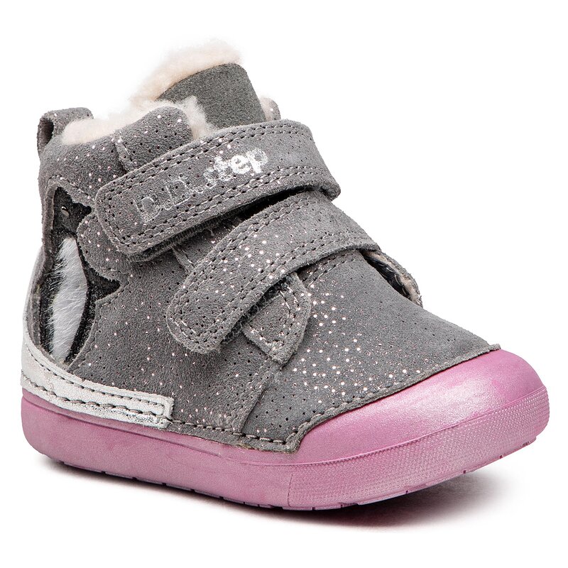 Schnürschuhe DD Step W066-601 Grey Schnürschuhe Stiefel und andere Mädchen Kinderschuhe