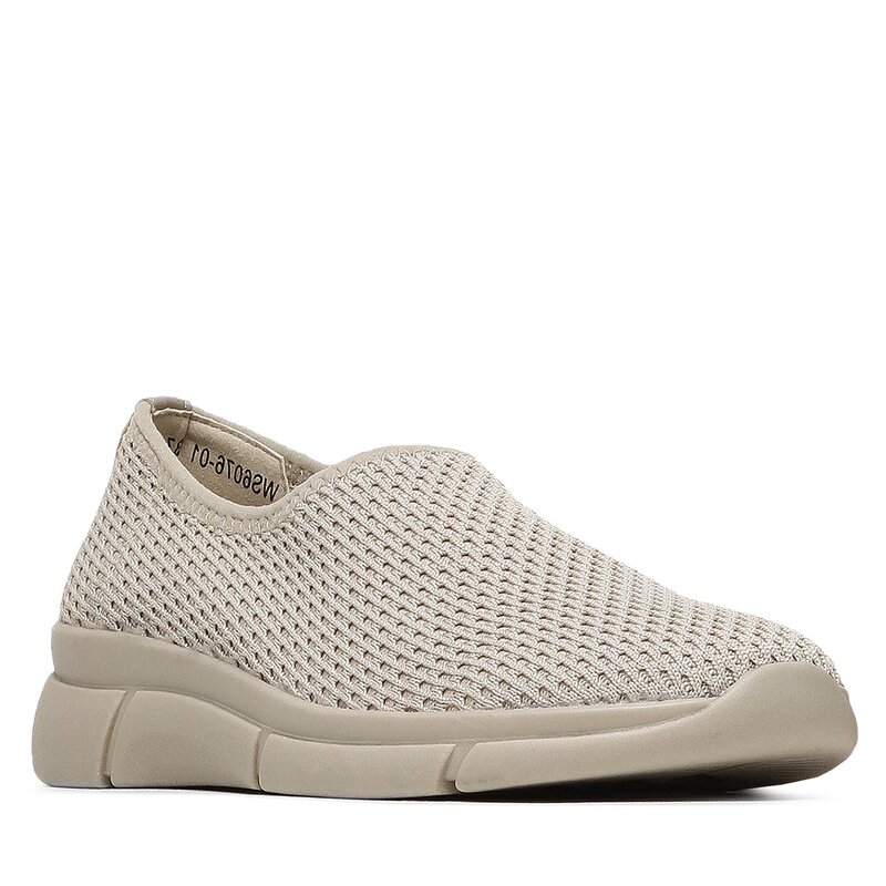 Halbschuhe Go Soft WS6076-01 Beige Flache Halbschuhe Damenschuhe