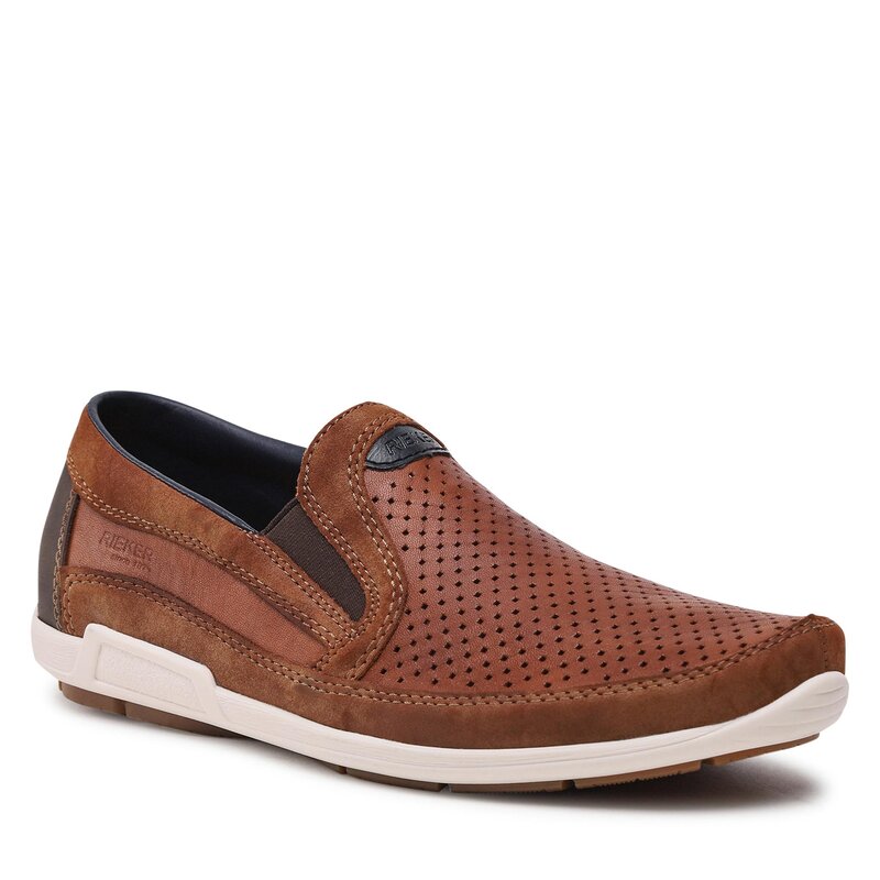 Halbschuhe Rieker 09055-22 Braun Alltagsschuhe Halbschuhe Herrenschuhe