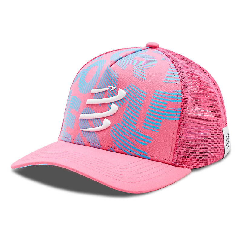 Cap Compressport Trucker Cap CU00008B Hot Pink/Hawaiian Ocean 378 Mützen Zubehör Sport