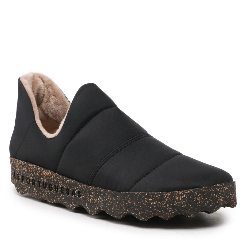 Halbschuhe Asportuguesas Crus P018145004 Negro Flache Halbschuhe Damenschuhe