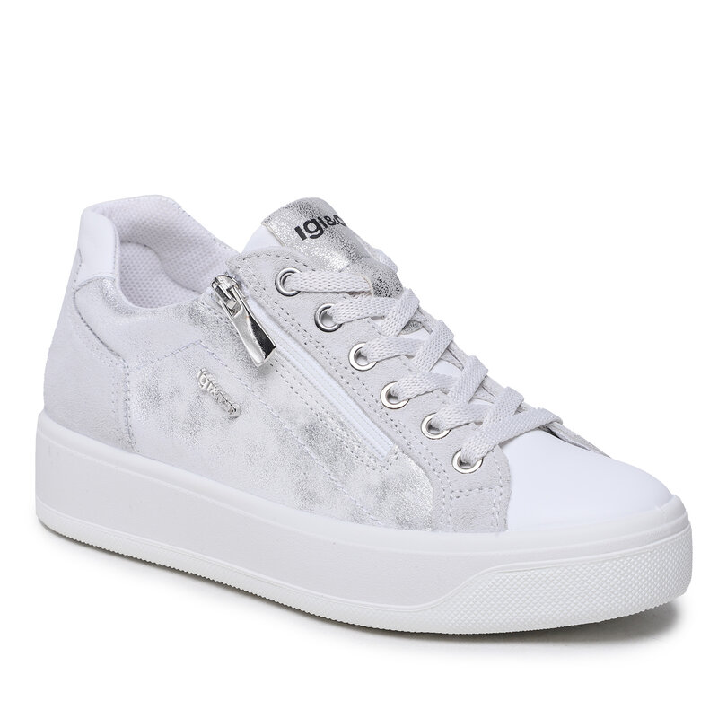 Sneakers IGI&CO 3657400 White/Silver Sneakers Halbschuhe Damenschuhe