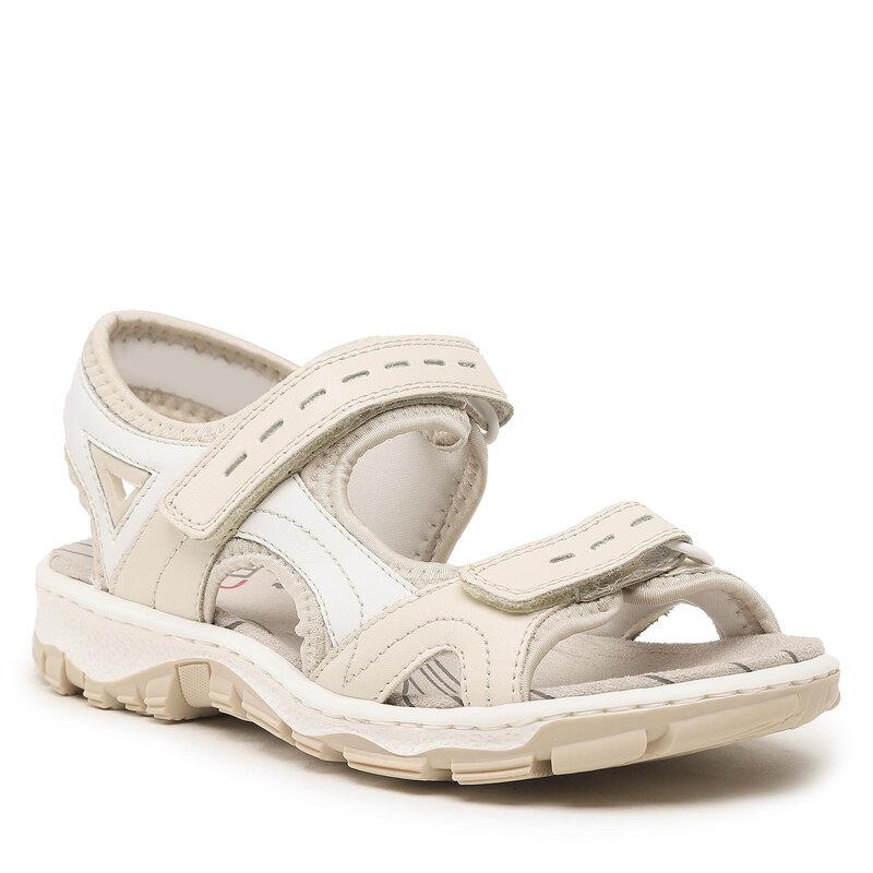 Sandalen Rieker 68866-62 Beige Alltägliche Sandalen Sandalen Pantoletten und Sandaletten Damenschuhe