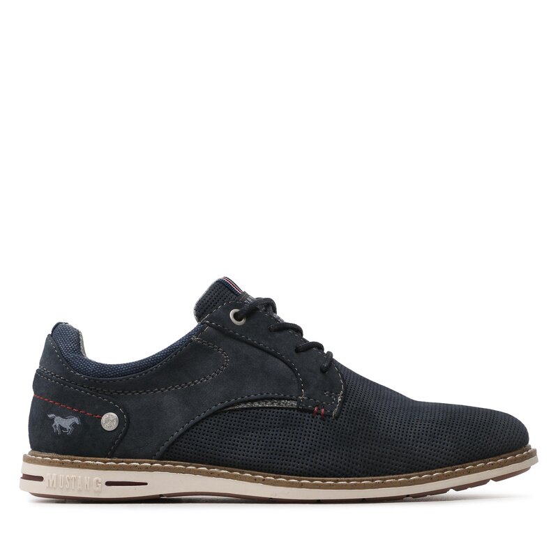 Halbschuhe Mustang 4150-310-820 Navy Alltagsschuhe Halbschuhe Herrenschuhe
