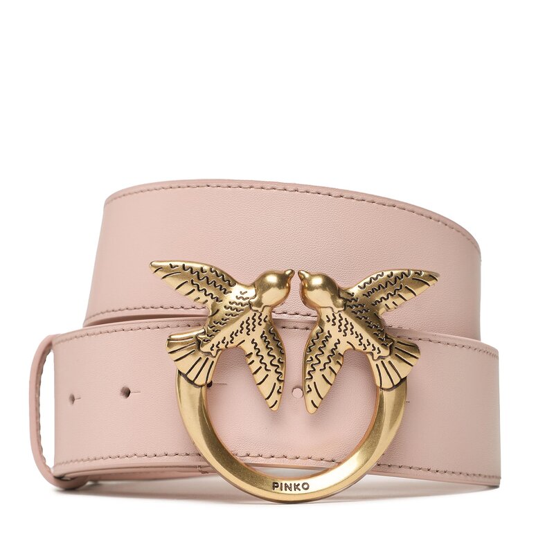 Damengürtel Pinko Love Berry H4 Belt PE 23 PLT01 100120 A0F1 Cipria O81Q Damengürtel Gürtel Leder-Galanterie Zubehör