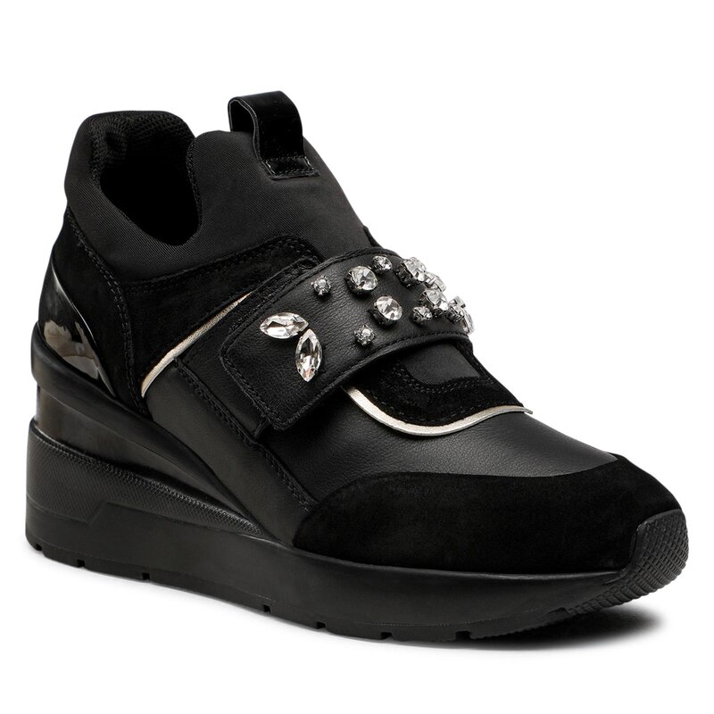 Sneakers Geox D Zosma C D268LC 08522 C9999 Black Sneakers Halbschuhe Damenschuhe